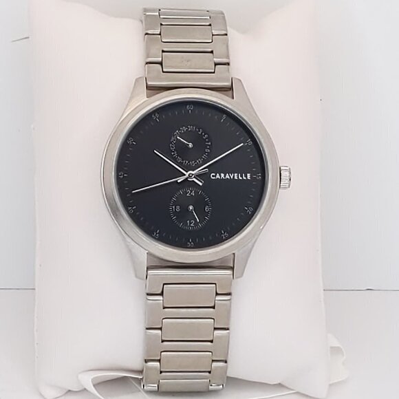 Caravelle Men's Min Max Casual Watch By Bulova Date Indicator 24-Hr Dial 41mm - Picture 3 of 11